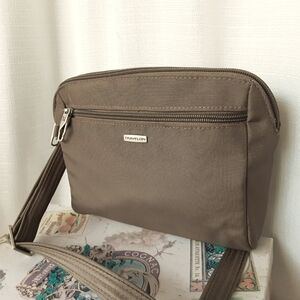 Travelon Anti-theft Classic Convertable Crossbody & Waist Pack Small Nutmeg